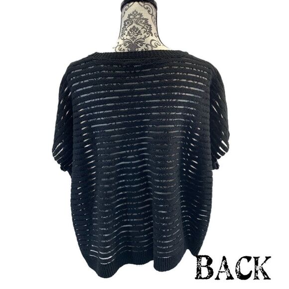 $5 ADD ON ITEM over sized see-through sweater with front pockets BCBGMAXAZRIA - Picture 9 of 14
